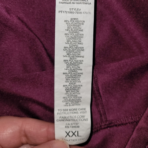 Fabletics High-Waisted Mesh PowerHold® 7/8 - Picture 4 of 5